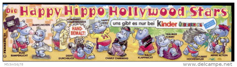 Happy Hippo Hollywood Stars 1997- Diddi Durchblick + BPZ - Ü-Ei