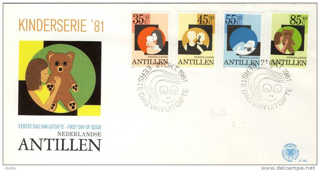 9032  FDC  ANTILLES NEERD - Bears