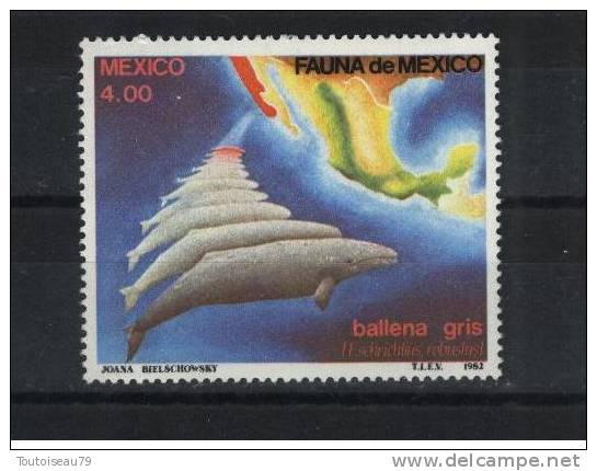 MEXIQUE (MEXICO) 1980  1 Valeur Neuve (MNH**) N° YT 979 - Baleines