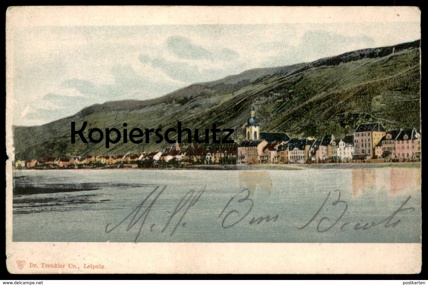 ALTE POSTKARTE ZELL AN DER MOSEL VERLAG DR. TRENKLER LEIPZIG Gesamtansicht AK Ansichtskarte Postcard Cpa - Zell