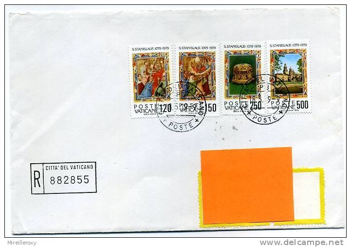 VATICAN LETTRE RECOMMANDEE RELIGION SAINT STANISLAS - Covers & Documents