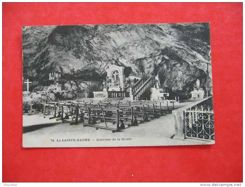 CARTE POSTALE DE FRANCE DU VAR 83 SAINT MAXIMIN LA SAINTE BAUME INTERIEUR DE LA GROTTE  1934 - Saint-Maximin-la-Sainte-Baume