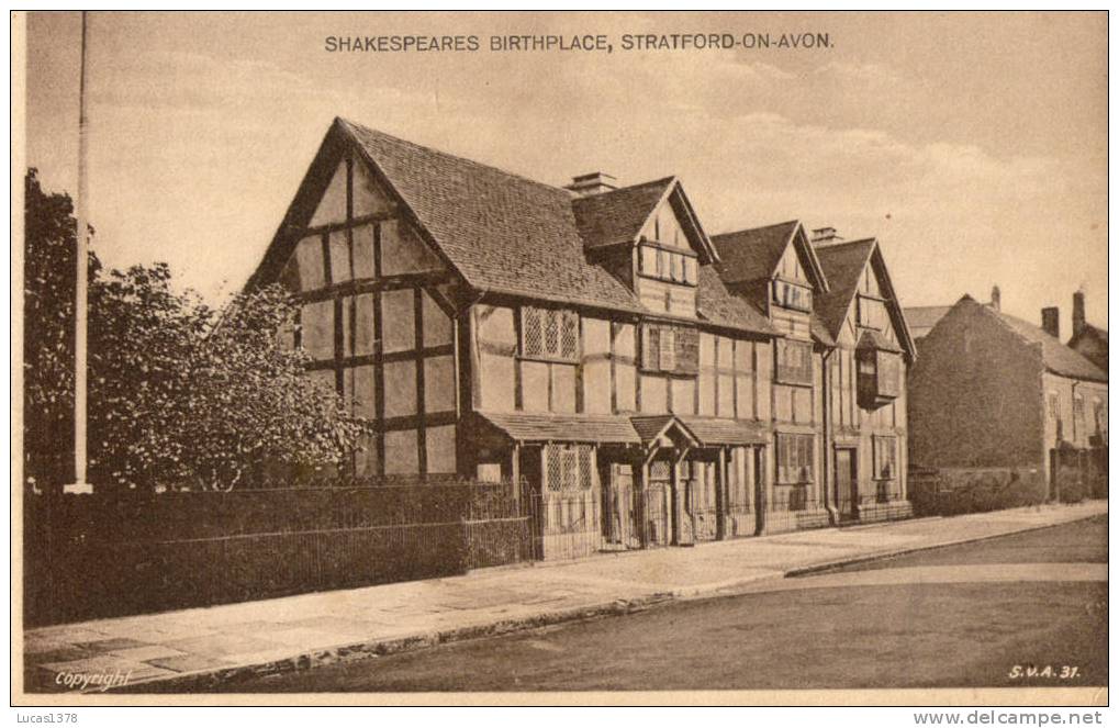 SHAKESPEARES BIRTHPLACE / STRATFORD ON AVON / CPSM 1949 - Stratford Upon Avon