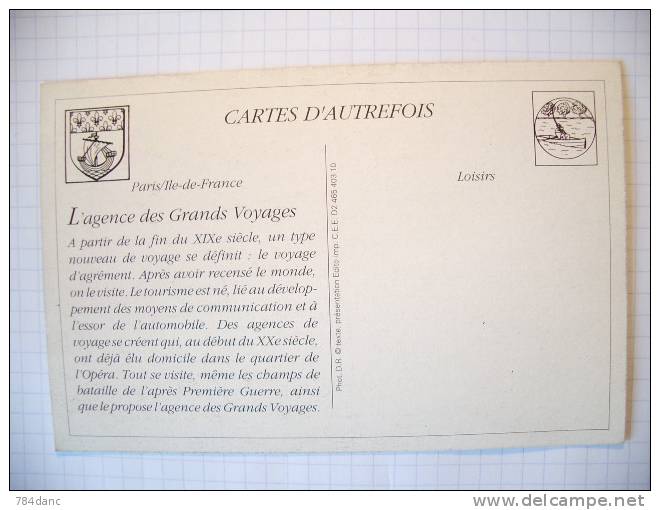 L'agence Des Grandes Voyages - Cartes D'autresfois - Ile-de-France