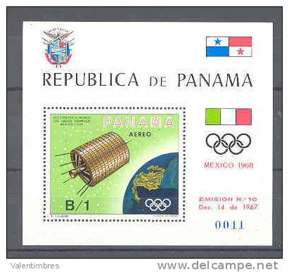 Panama BF Michel 105  Satellite ATS 3  JO Mexico 1968 - South America