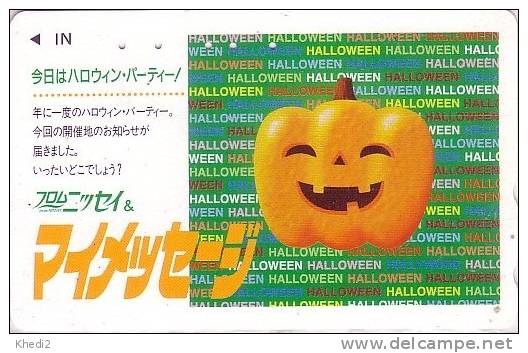 Télécarte Japon Fête - HALLOWEEN Citrouille - Japan Phonecard 02 - Christmas