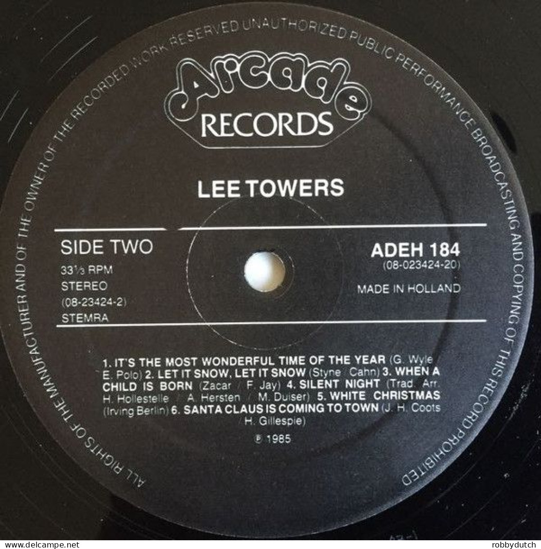 * LP * LEE TOWERS - MERRY CHRISTMAS (Holland 1985 EX-) - Weihnachtslieder