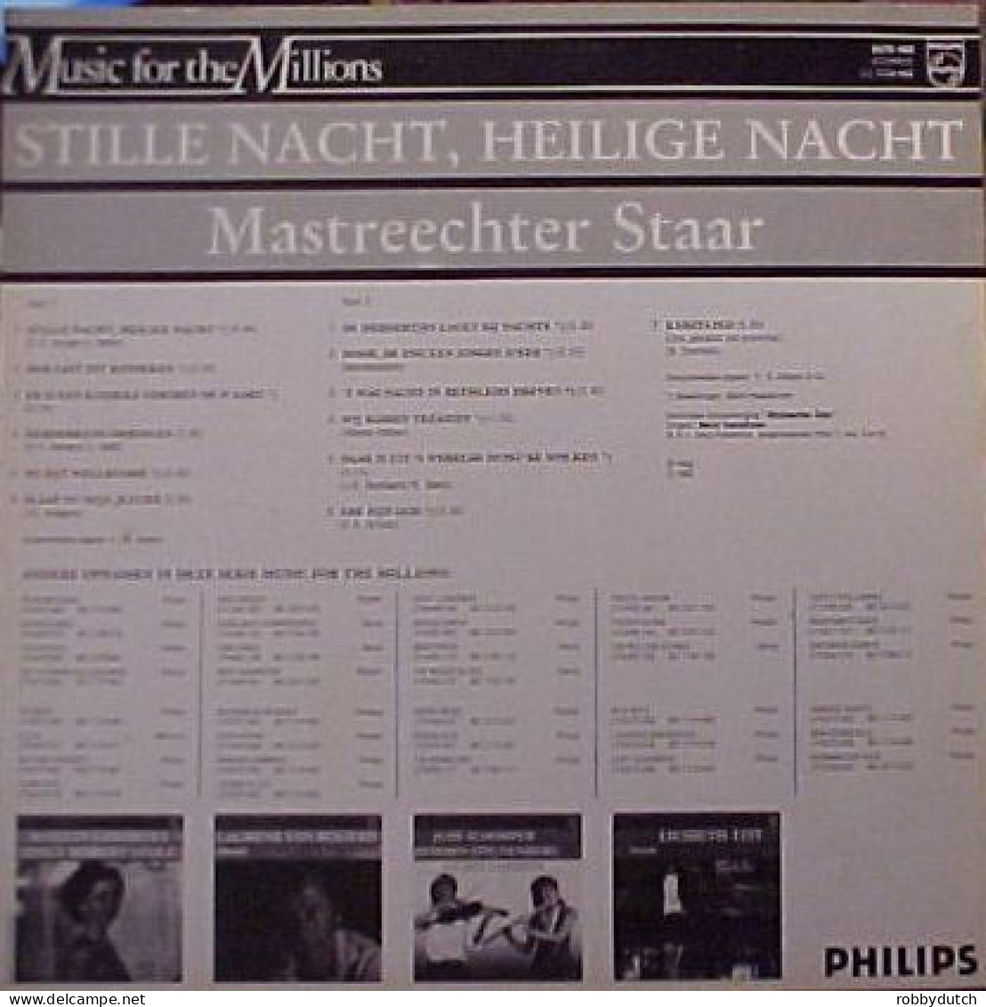 * LP * MASTREECHTER STAAR - STILLE NACHT, HEILIGE NACHT (Holland 1964 EX-) - Navidad