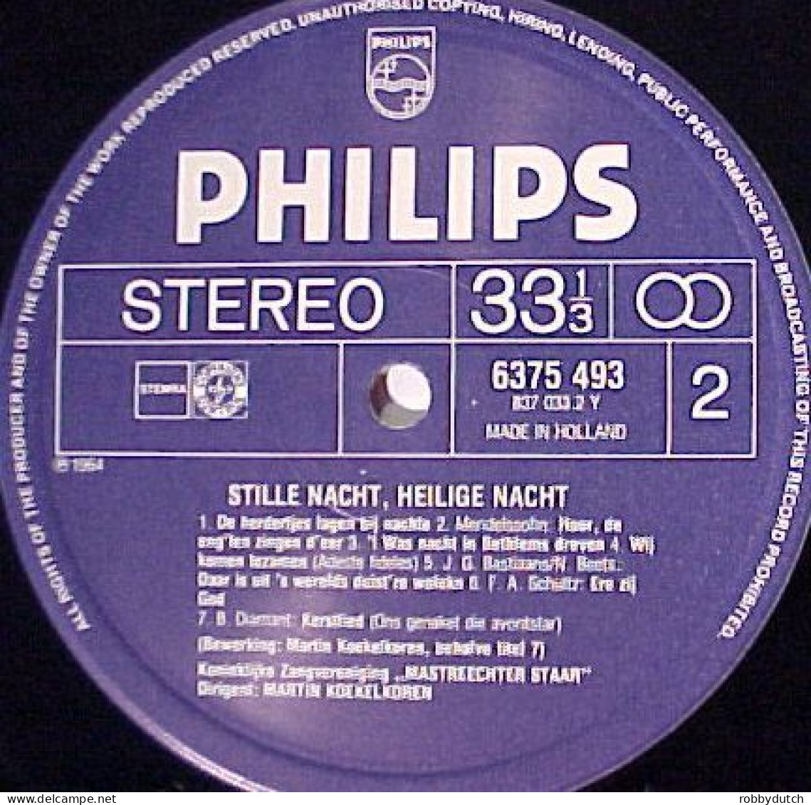 * LP * MASTREECHTER STAAR - STILLE NACHT, HEILIGE NACHT (Holland 1964 EX-) - Christmas Carols