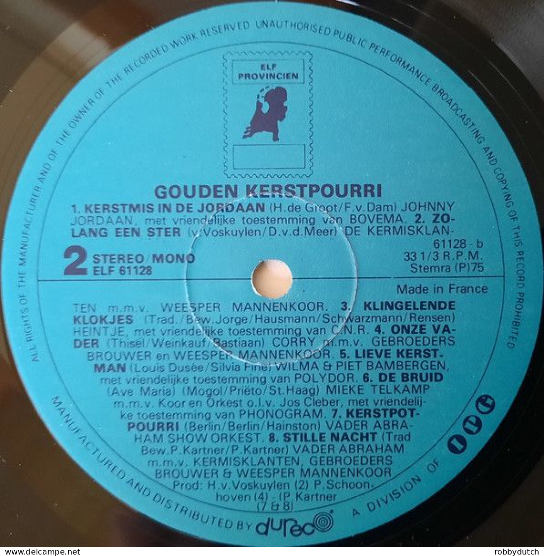 * 2LP * GOUDEN KERSTPOURRI - DIVERSE ARTIESTEN (Holland 1975 EX-)