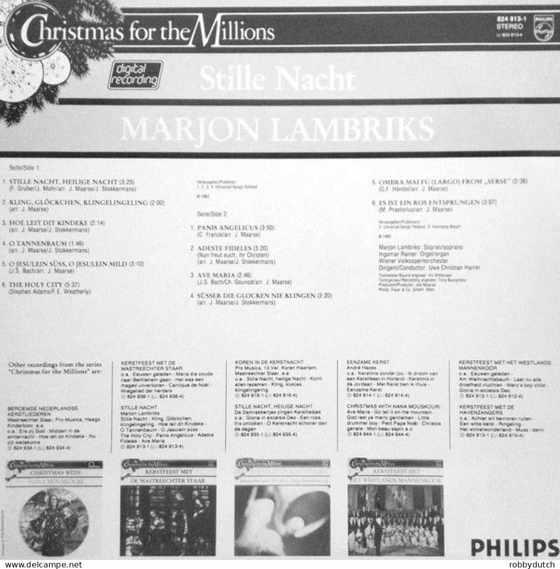 * LP * MARJON LAMBRIKS - STILLE NACHT - Christmas Carols