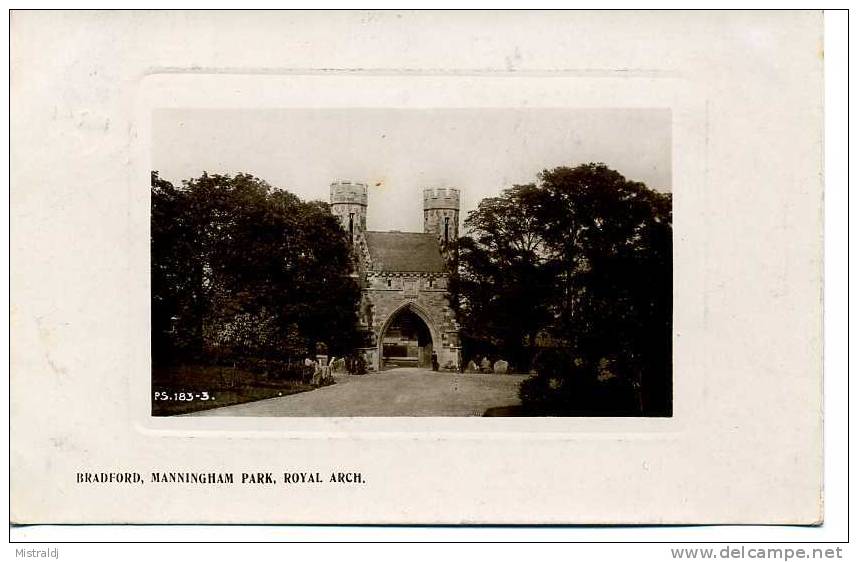 Glazed PPC Year 1908 - Bradford - Manningham Park, Royal Arch - Bradford