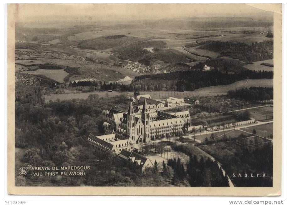 Maredsous (Anhée). Abbaye, Vue Prise En Avion. Abdij, Zicht Genomen Per Vliegtuig. Photo S.A.B.E.P.A. - Anhée