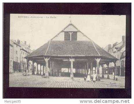 21274 Rethel La Halle édit.wilmet Animée Halle En Bois Belle Carte - Rethel