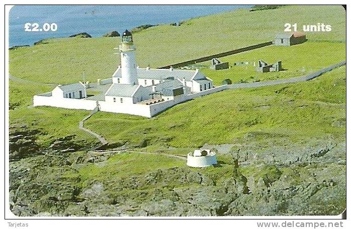 TARJETA DE UN FARO ISLA DE MAN LANGNESS (LIGHTHOUSE) - Faros