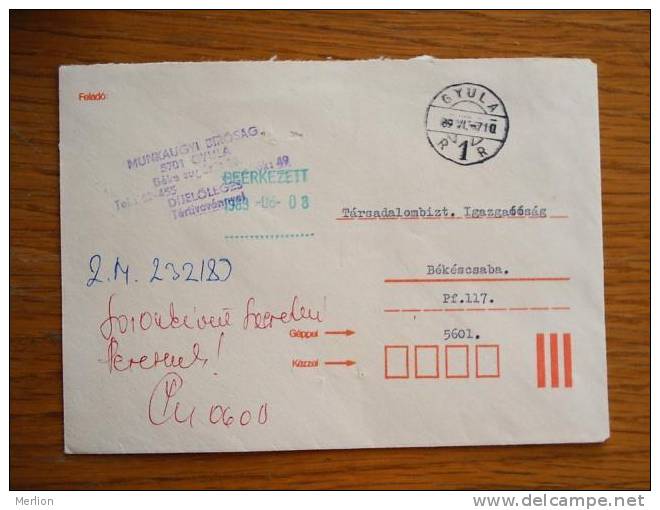 Hongrie Hungary Ungarn Courrier Moderne, Cover, Local Franking D5251 - Brieven En Documenten