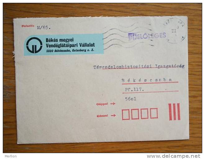 Hongrie Hungary Ungarn Courrier Moderne, Cover, Local Franking D5256 - Lettres & Documents