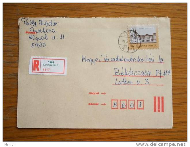 Hongrie Hungary Ungarn Courrier Moderne, Cover, 1980- D5273 - Lettres & Documents