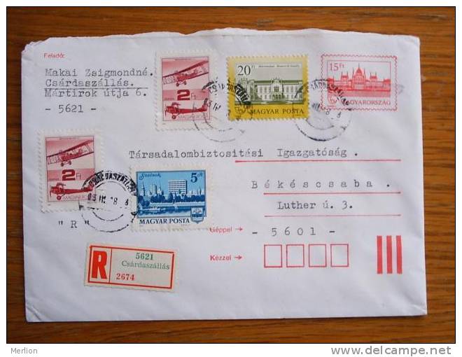 Hungary Hongrie Ungarn Courrier Moderne , Used Cover  Cca 1980-  D5306 - Lettres & Documents