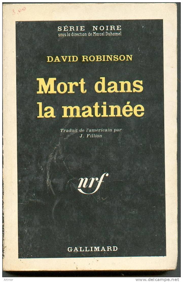 N° 807 - EO 1963 - ROBINSON - MORT DANS LA MATINEE - Série Noire