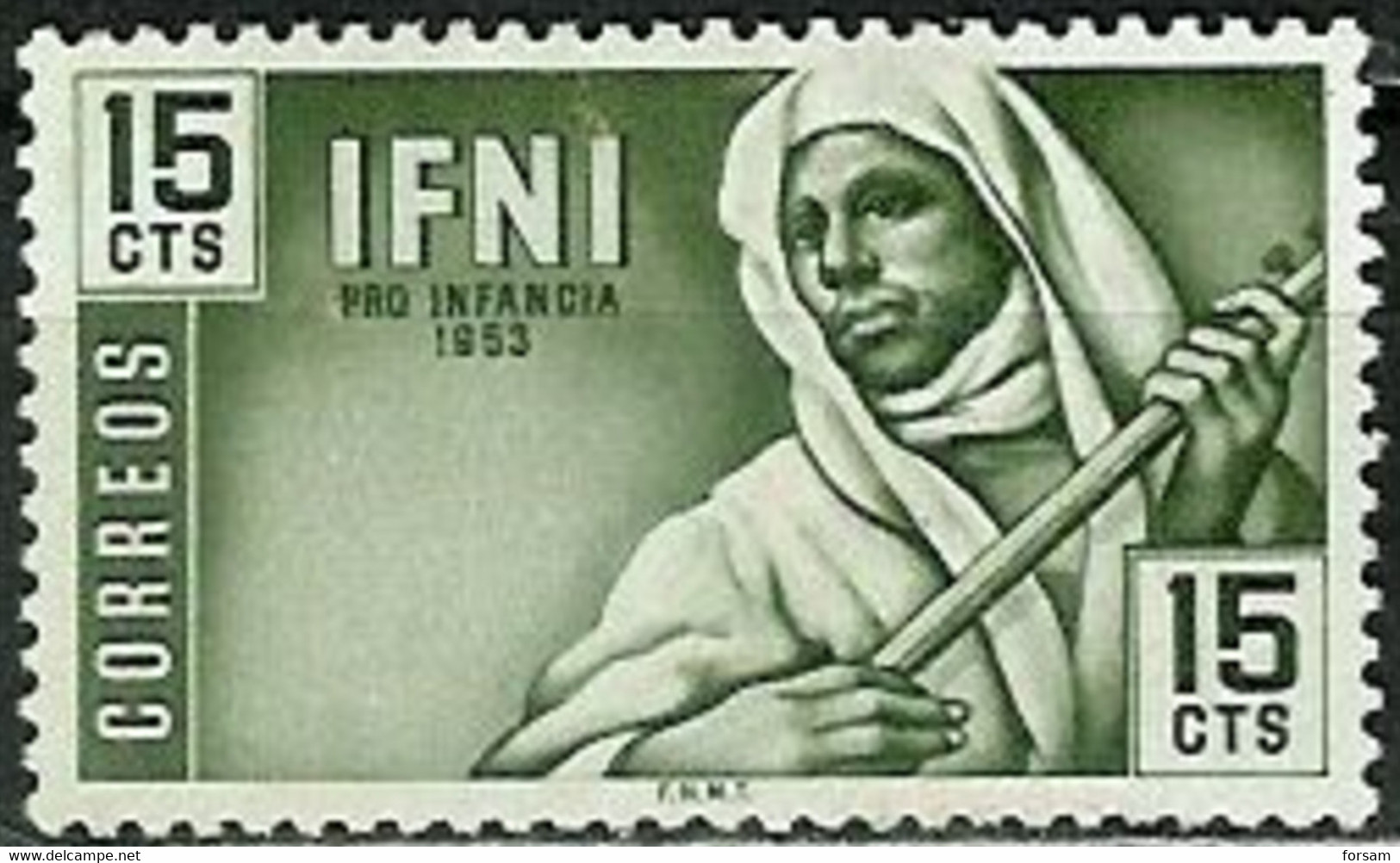 SPAIN (IFNI)..1953..Michel # 126...MLH. - Ifni