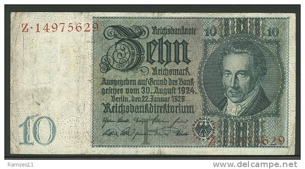 GERMANY - DEUTSCHES REICH - 10 Reichsmark 1929 - 10 Mark