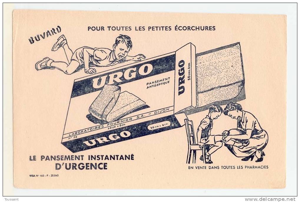 Buvard Urgo: Pour Les Petites Ecorchures, Enfant, Pharmacie, Pansement (07-3312) - Drogisterij En Apotheek