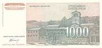 YOUGOSLAVIE   1 000 Dinara Daté De 1994   Pick 140a   *****BILLET  NEUF***** - Joegoslavië