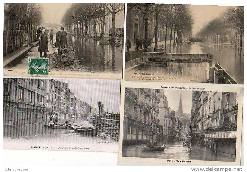 PARIS 5 ème..1 Ensemble De 12 CPA ... Inondations De 1910 - Arrondissement: 05