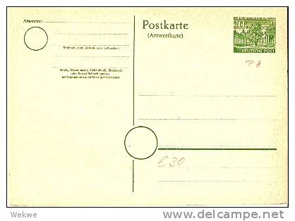 BLN206a /  Kleistpark 10 Pfg(8)ungebrauchte Doppelkarte - Postales - Nuevos