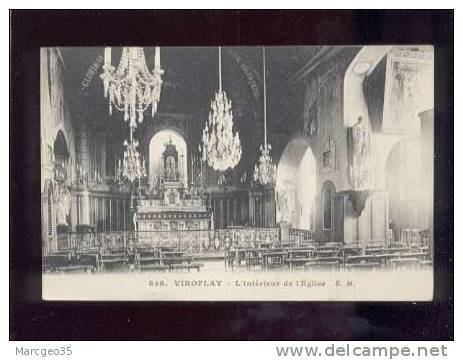 21966 Viroflay L'intérieur De L'église édit.E.M. N° 838 Belle Carte - Viroflay