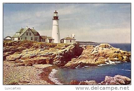 PORTLAND HEAD LIGHT. CASCO BAY .PORTLAND . MAINE - Portland