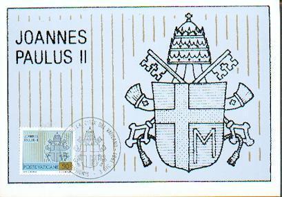 VATICAN CARTE MAXIMUM NUM.YVERT 715 Blason Du Pape - Cartas Máxima