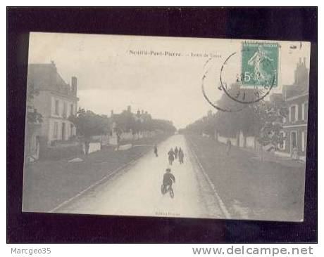 22102 Neuille Pont Pierre Route De Tours édit.besnier Animée   Belle Carte - Neuillé-Pont-Pierre