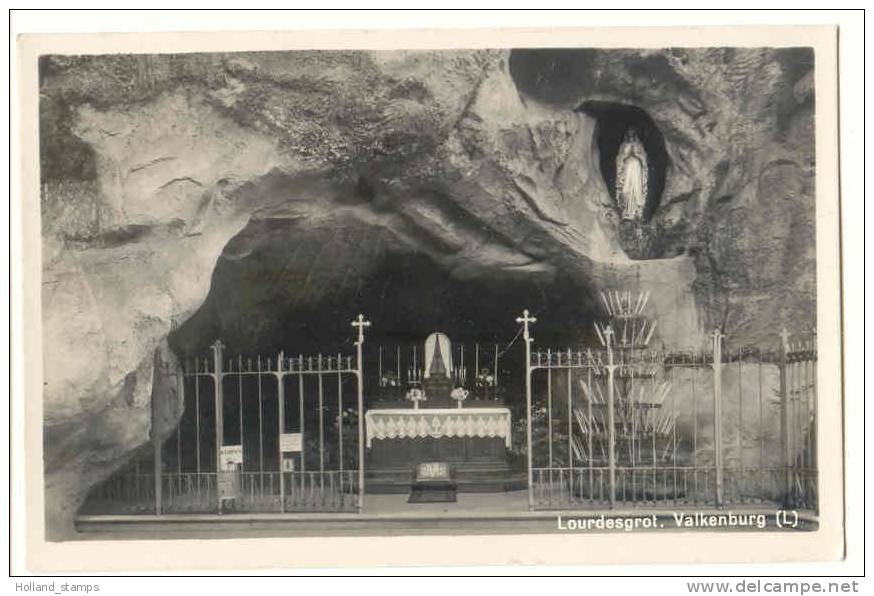 ANSICHTKAART VALKENBURG LOURDESGROT 1943 - Valkenburg