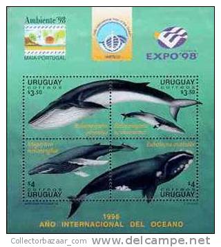 URUGUAY STAMP MNH Marine Life Whales Ocean Mamal - Ballenas