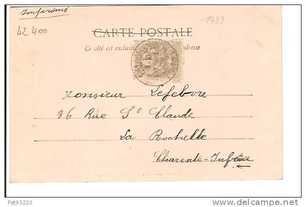 42 (400) SAINT-CHAMOND : Bords Du Gier/CPA Précurseurs "Imprimés" 1902/ Petite Tache à Gauche - Saint Chamond