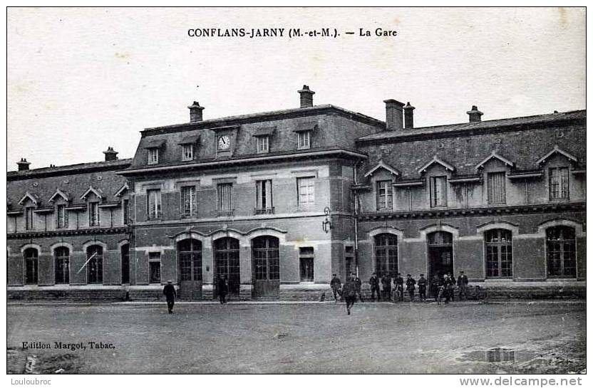 54 CONFLANS JARNY LA GARE EDIT MARGOT TABAC PHOTO LIROT - Jarny