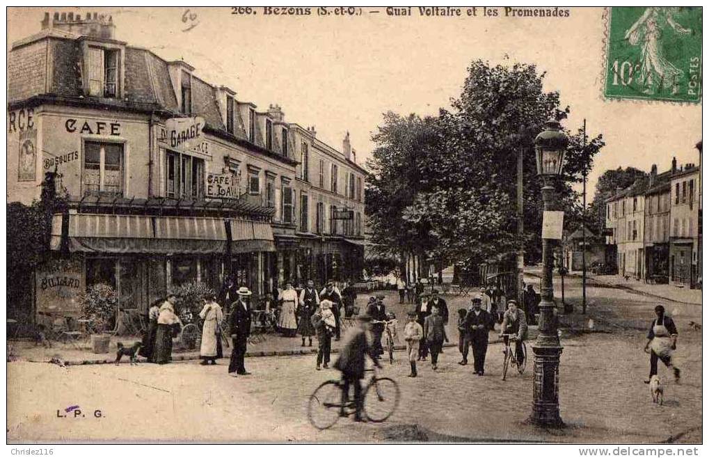 95 BEZONS Quai Voltaire Et Les Promenades  TOP - Bezons