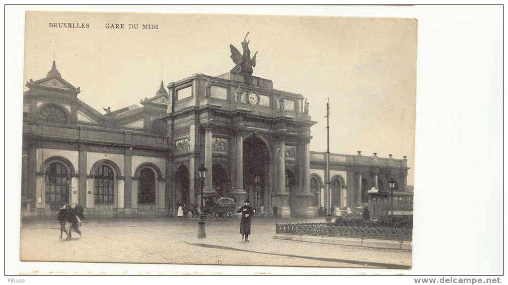B927   BRUXELLES : Gare Du Midi - Spoorwegen, Stations