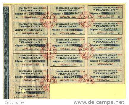 Obligation 5000 Francs FRANCE LAIT 1949 (art. N° 198 ) - Agriculture