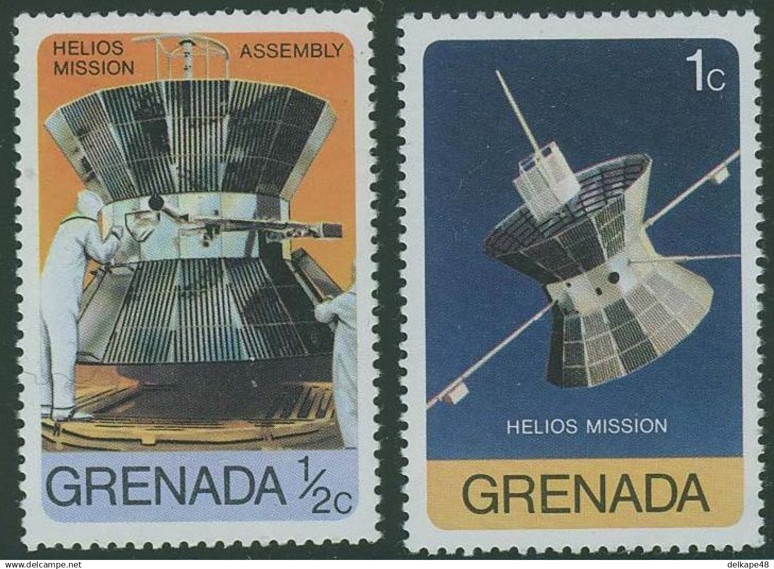 Grenada 1976 Mi 790 ** Satellite Assembly - Viking And Helios Space Missions / Montage Einer Helios-Sonnensonde - Estados Unidos