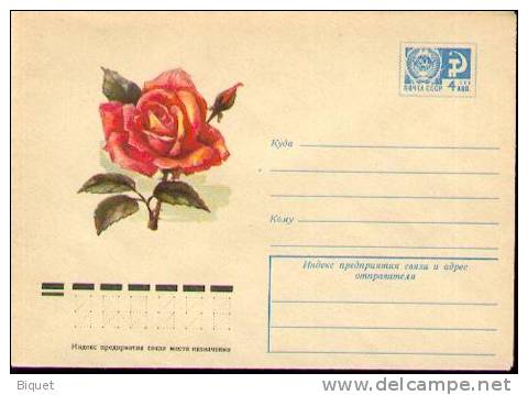 Très Bel Entier Postal Russe Neuf Sur Les Roses (3) - Rosen