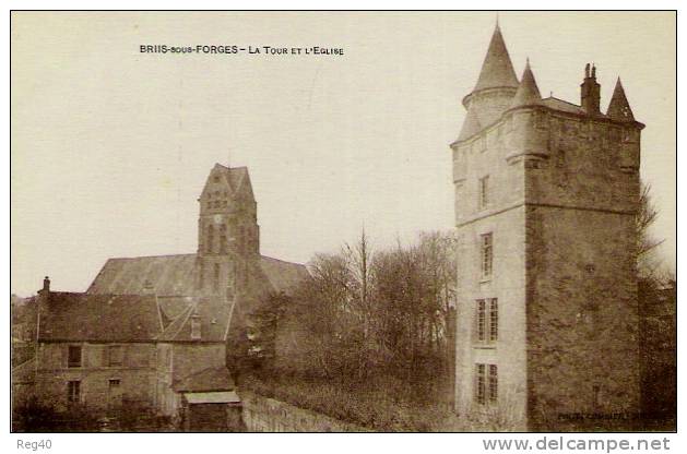 D91 - BRIIS-sous-FORGES    -  La Tour Et L'Eglise - Briis-sous-Forges