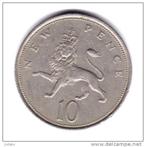 10 Pence Grande Bretagne 1969 - 10 Pence & 10 New Pence