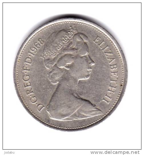 10 Pence Grande Bretagne 1968 - 10 Pence & 10 New Pence