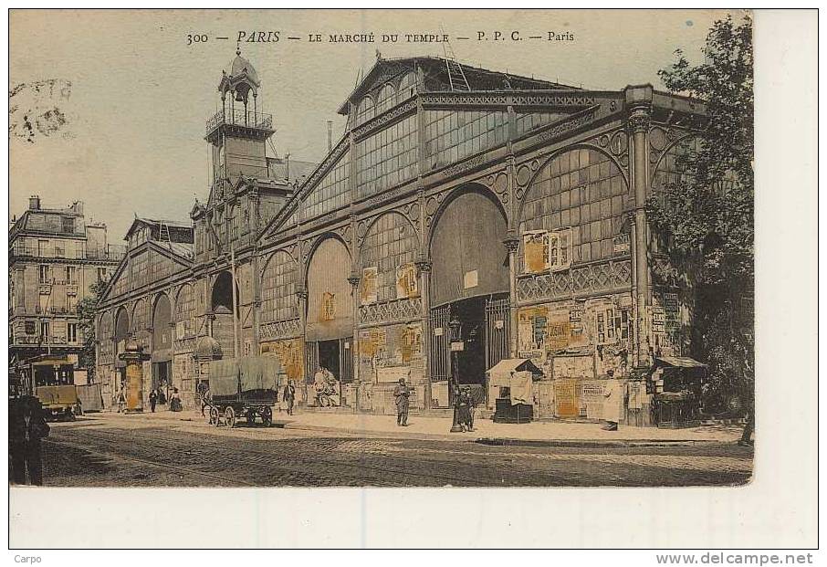 PARIS 3ème. - Le Marché Du Temple. - Arrondissement: 03