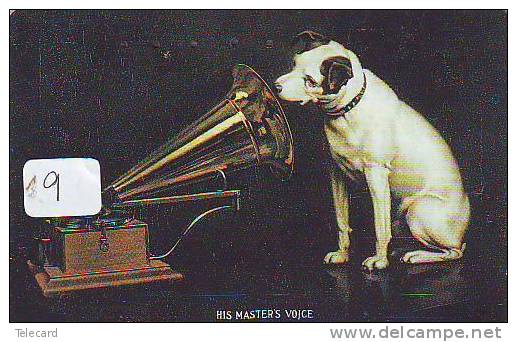 Telecarte Japan MUSIQUE (9) - HIS MASTER´S VOICE - MUSIC MUZIEK MUSIK ANIMAL - DOG - CHIEN - HUND - Musique