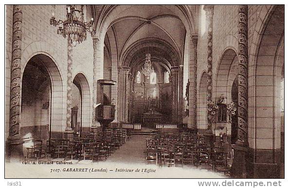 Dép 40 - K704 - Gabarret - Intérieur De L'église - état - Gabarret