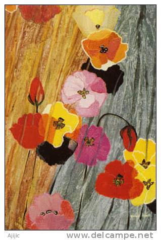 Poppies. Fleurs D´Australie. Une CP Neuve Souhaits / Greetings - Other & Unclassified